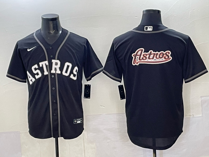 Men Houston Astros blank black 2025 Nike MLB Jersey 0023->houston astros->MLB Jersey